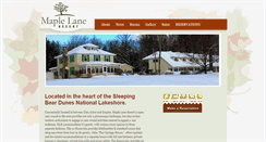 Desktop Screenshot of maplelaneresort.com